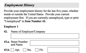 Question 42. Unemployed or Company Name.