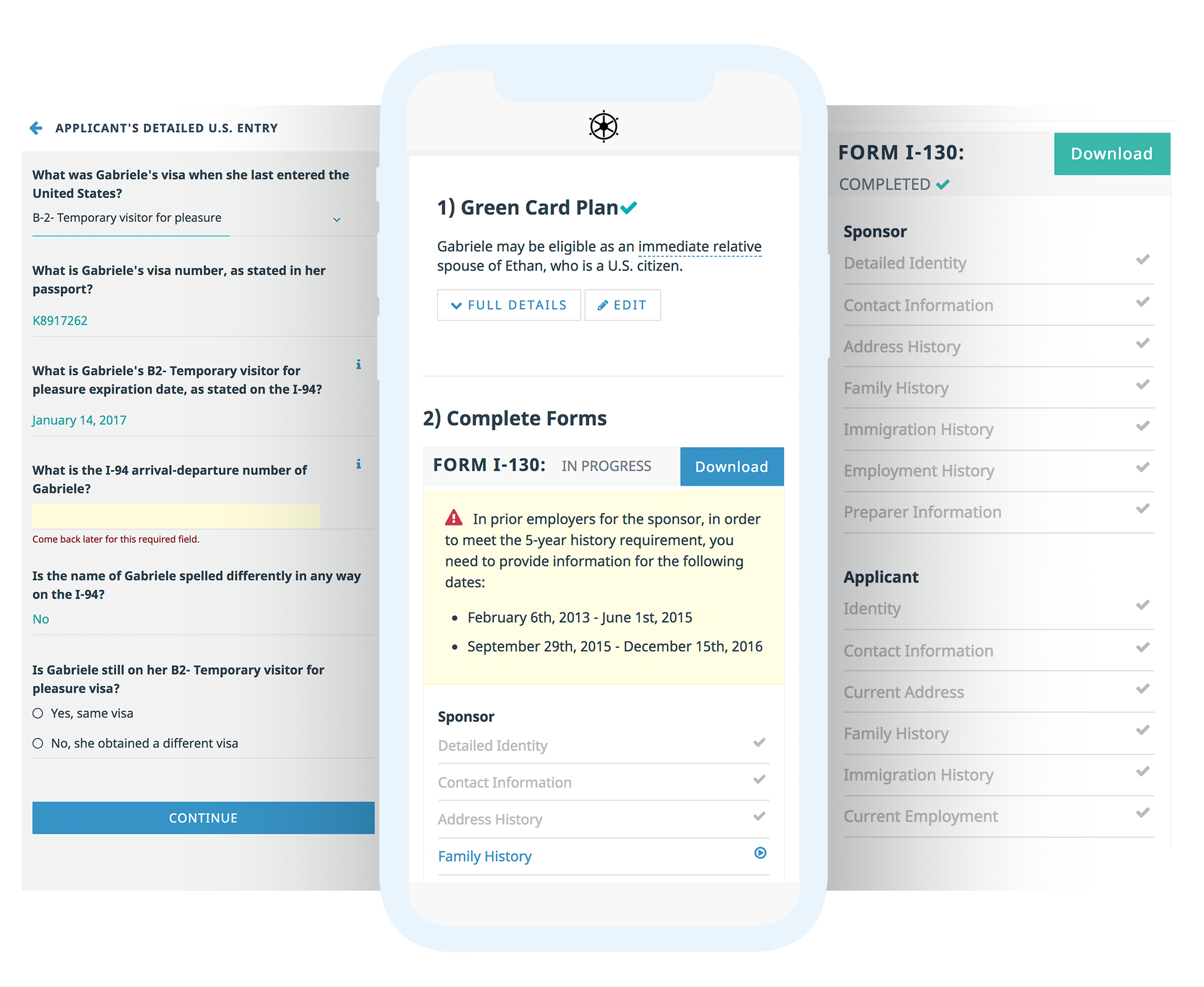 Family Green Card Software